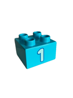 Lego® Duplo® kostka s číslem 1